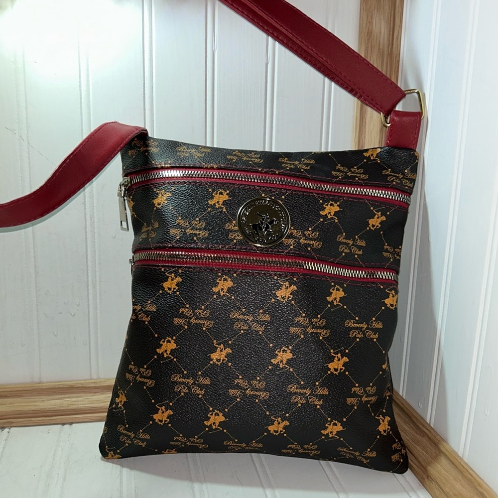 Beverly Hills Polo Club Leather Crossbody Bag